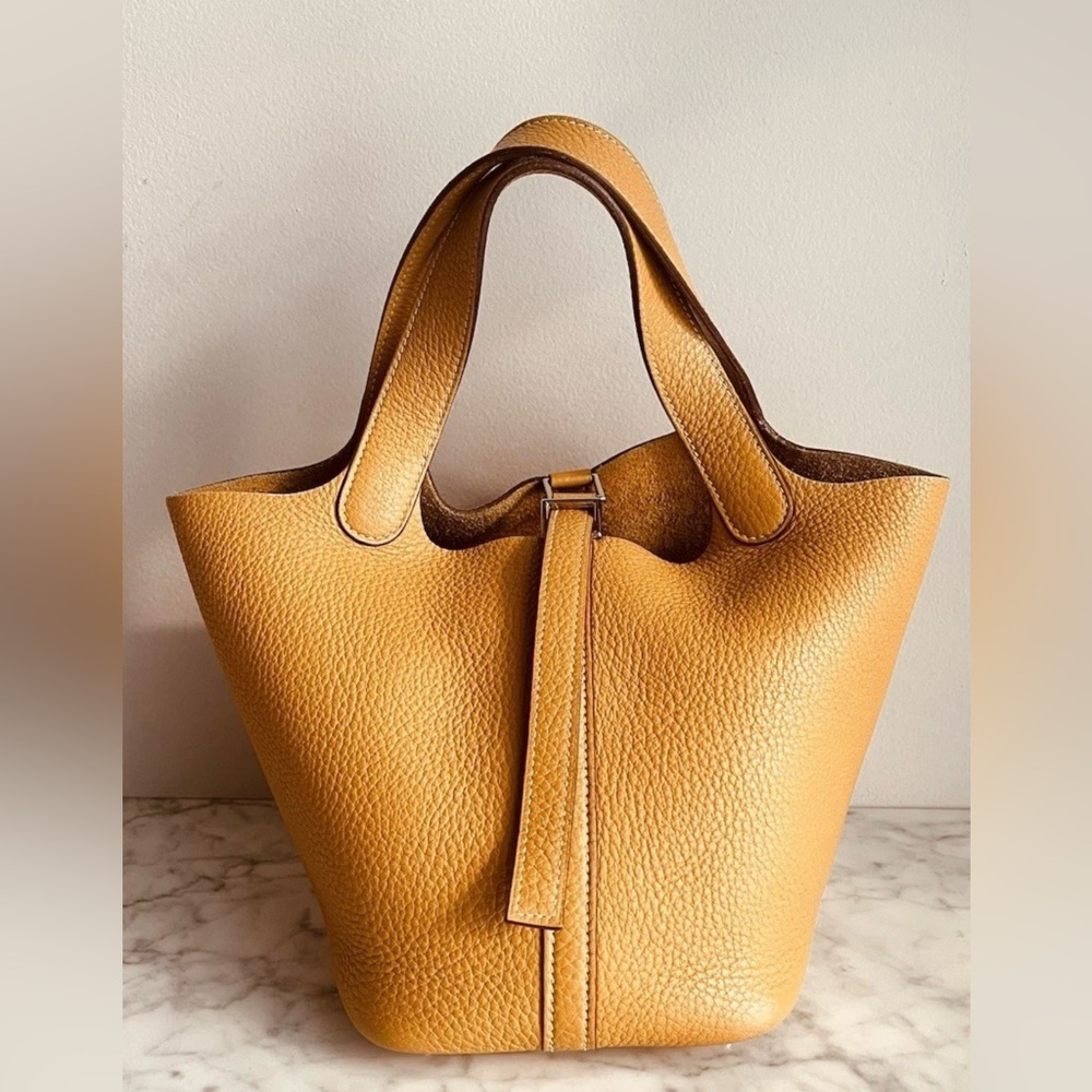 SOLD- Hermes picotin 18 taurillon clemence leather bag